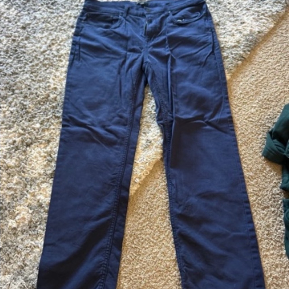 Women's Navy Straight-Leg Jeans